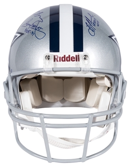 Dallas Cowboys Multi Signed Full Sized Helmet With 9 Signatures (JSA)